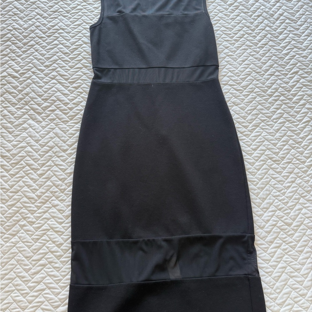 French Connection Black Midi Dress